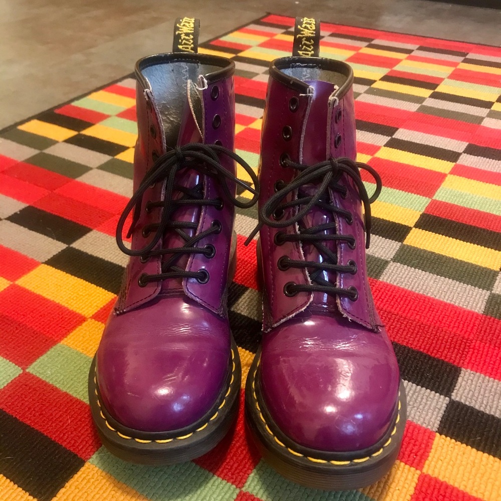 Purple Patent Leather Dr Martens